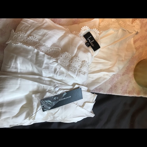 Bay Breeze White Short Sleeve Swim Cover-Up - Picture 8 of 8